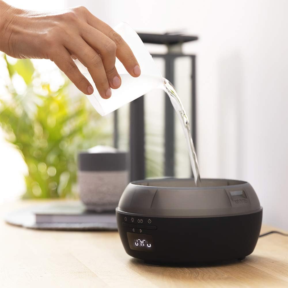 Aroma-Diffusor 05649 mit Bluetooth-Lautsprecher und App-Steuerung, APP | Lautsprecher Black Woody