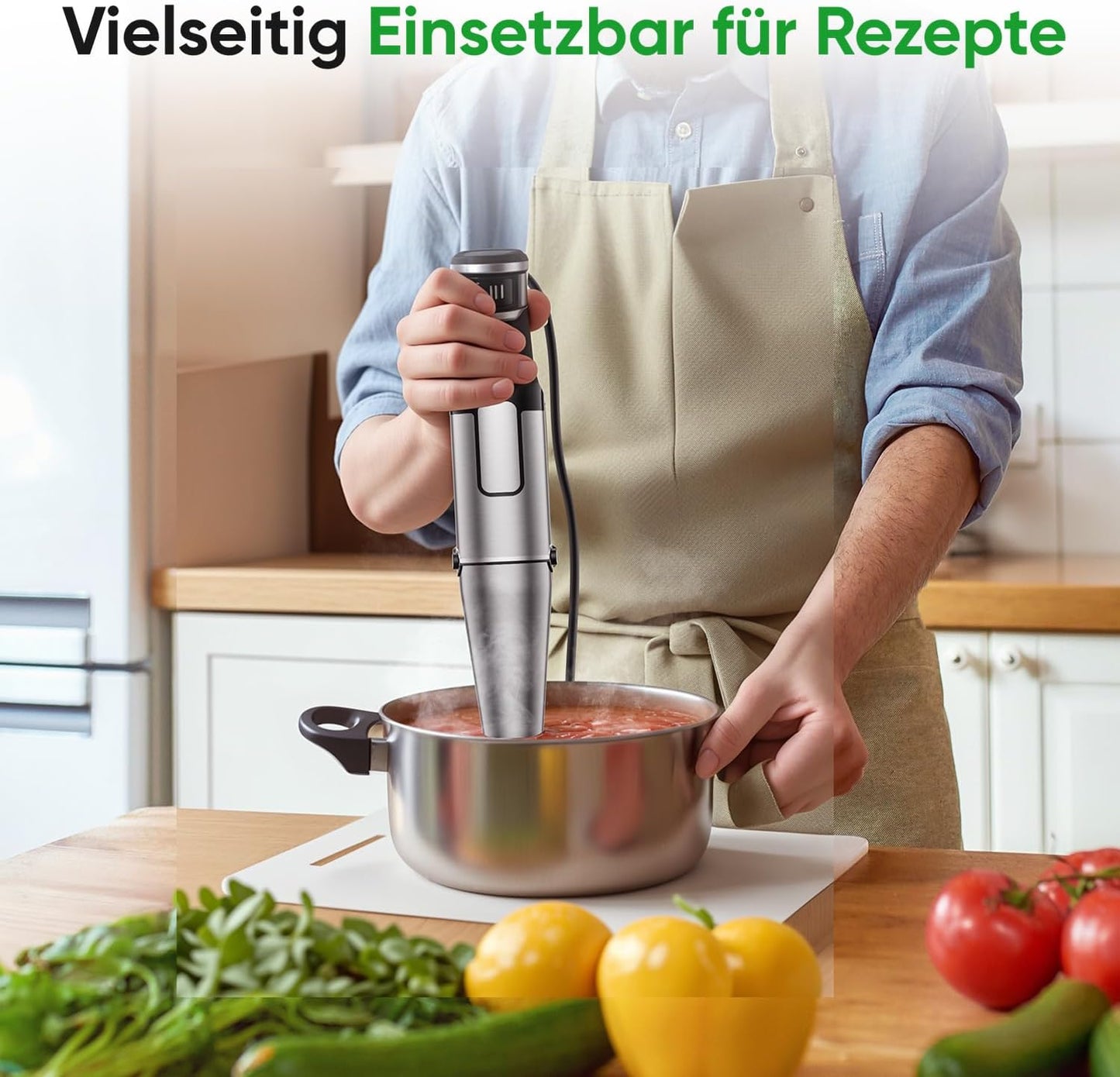 Stabmixer-Set, Schwarz