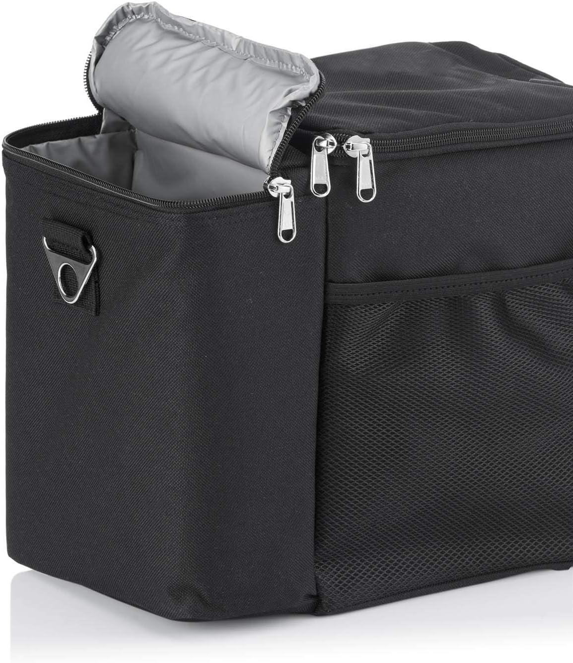 Kühltasche inkl. 3 Boxen & Kühlakku, Schwarz