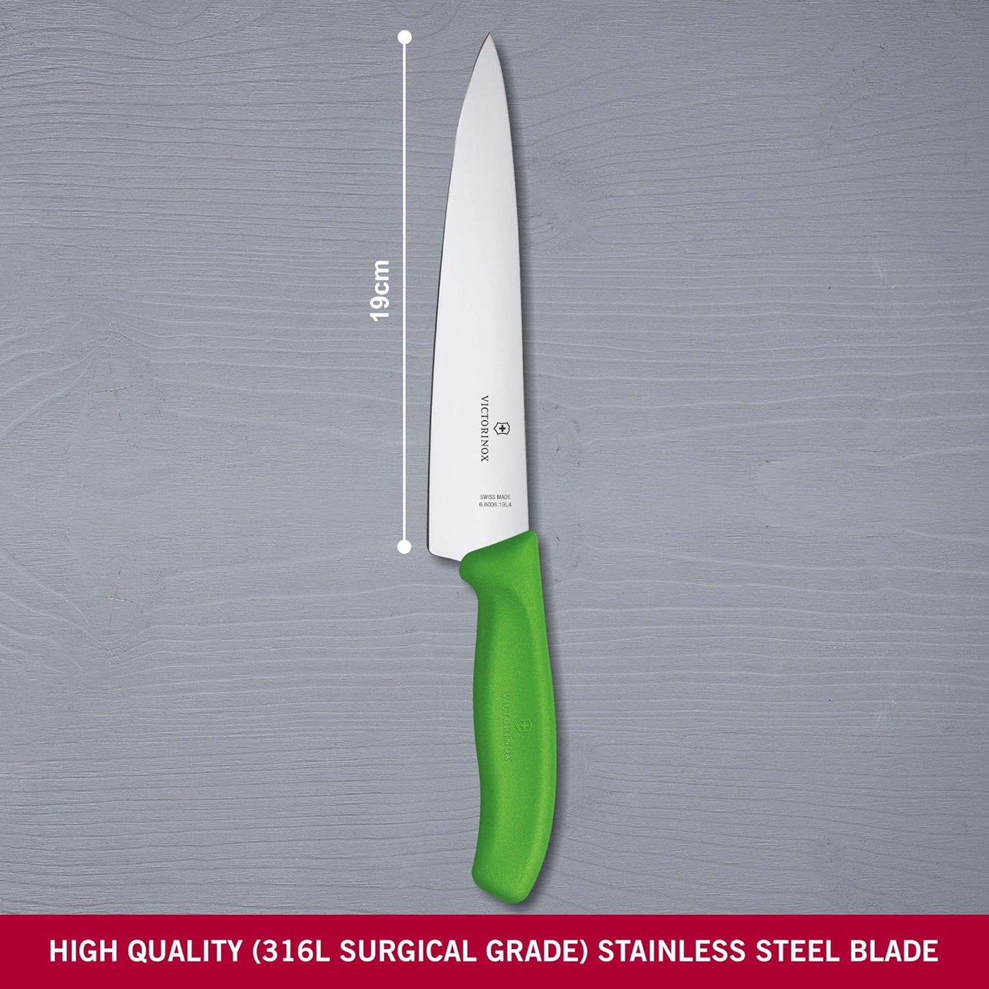 Swiss Classic Küchenmesser, Blister-Verpackung|Grün
