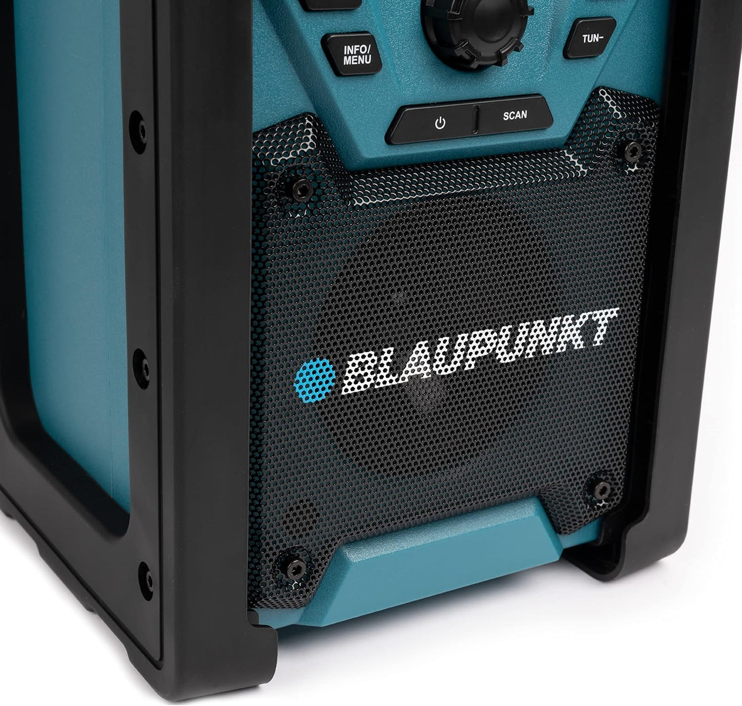 Baustellenradio BSR 200 mit Bluetooth und DAB+, Blau Netz-/Akkubetrieb mit DAB