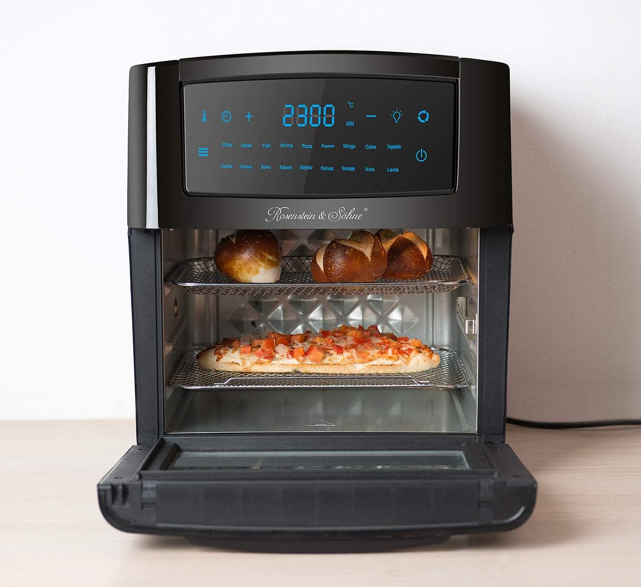 Digitale XXL-Heissluftfritteuse & Mini-Backofen