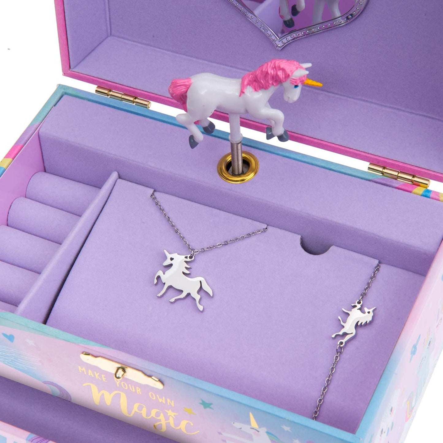 Schmuckkästchen mit Einhorn-Spieluhr