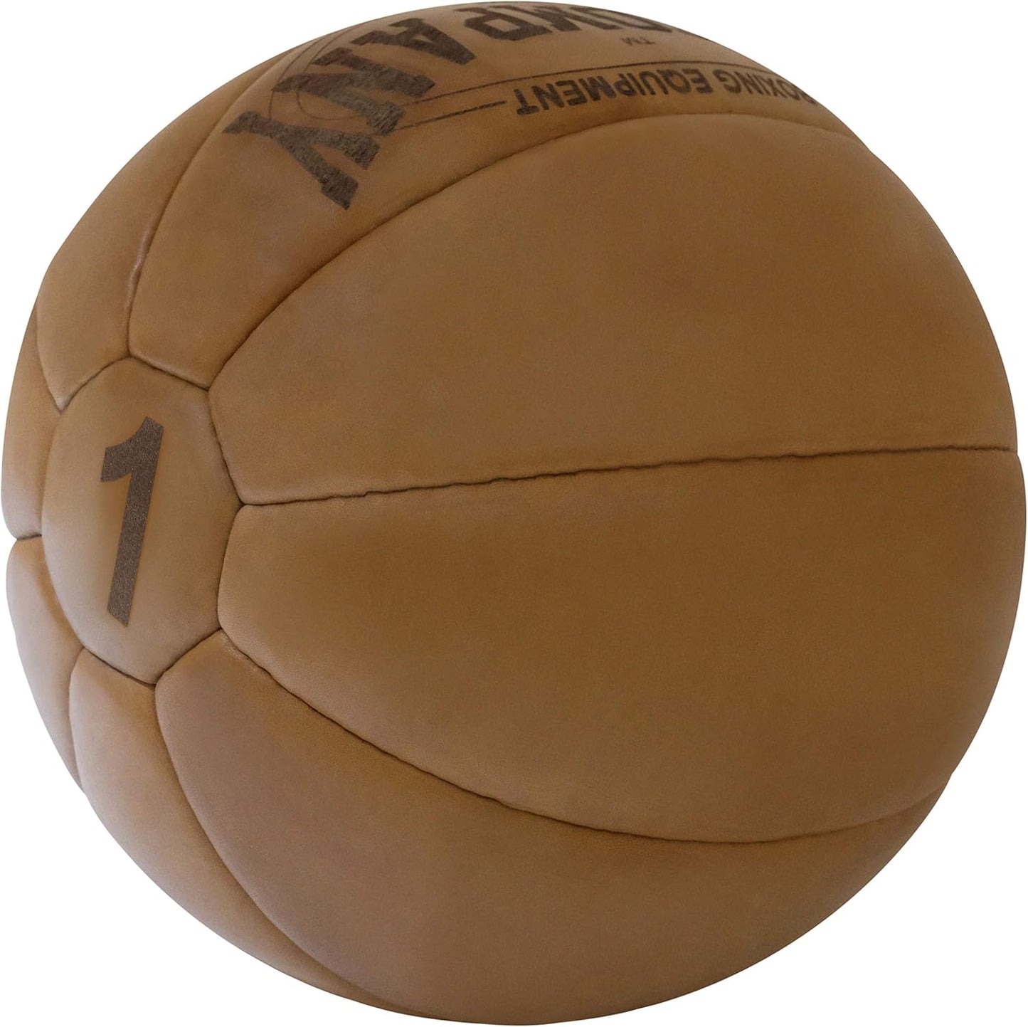 Vintage Medizinball, 1 kg Braun