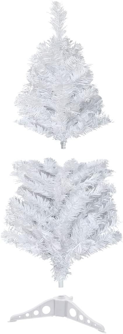 Künstlicher Weihnachtsbaum mit Ständer, Weiss