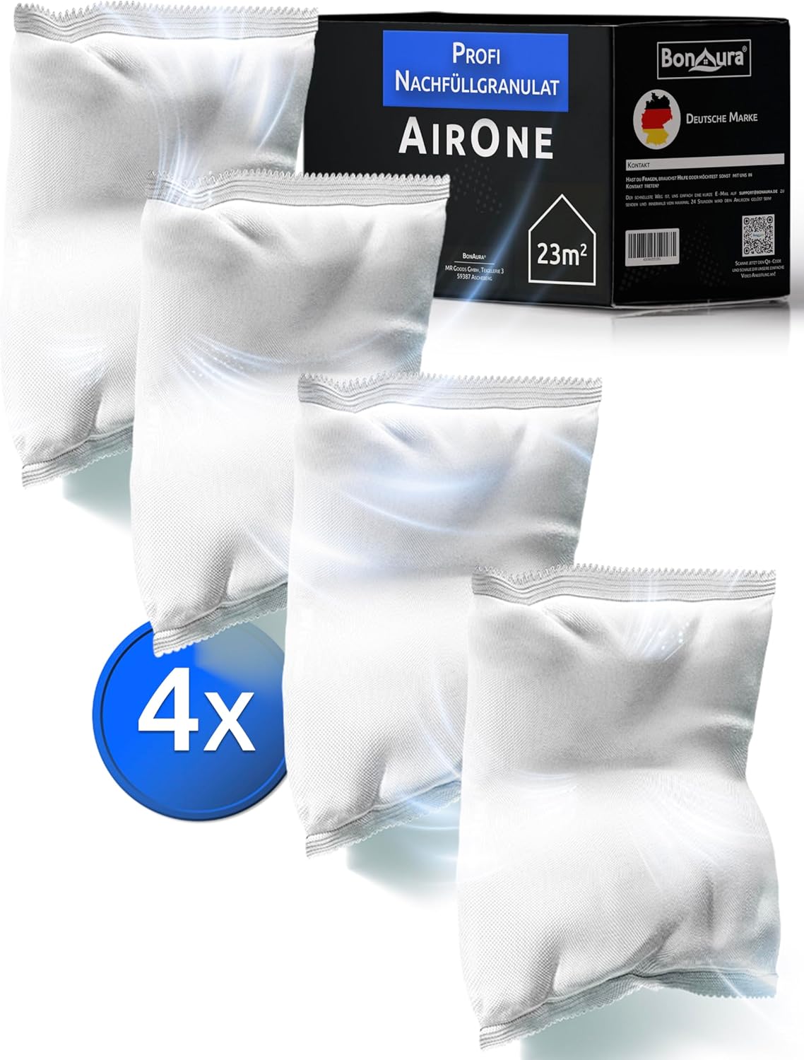 Luftentfeuchter Nachfüllpack-Set (4 x 680g Granulat), 4 X Granulat Nachfüller