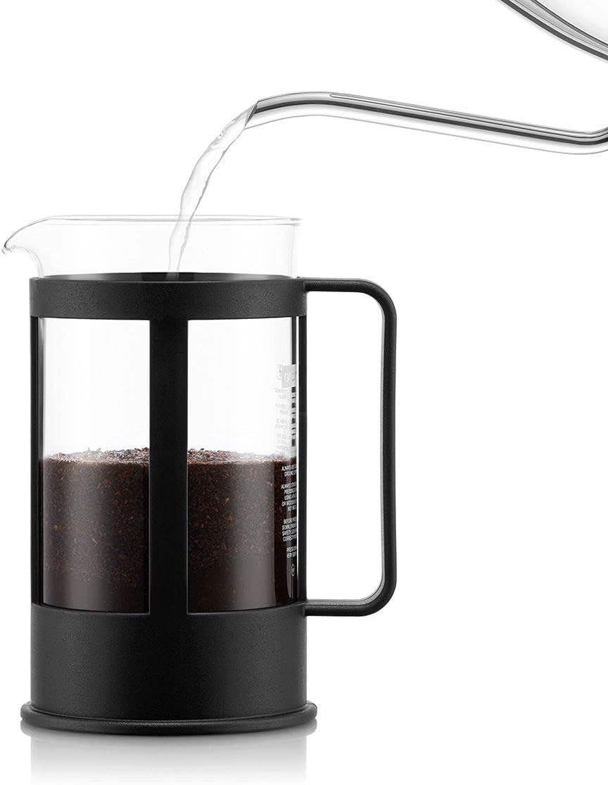 Kenya Kaffeebereiter - Manuelle French Press, 8 Cup, Schwarz