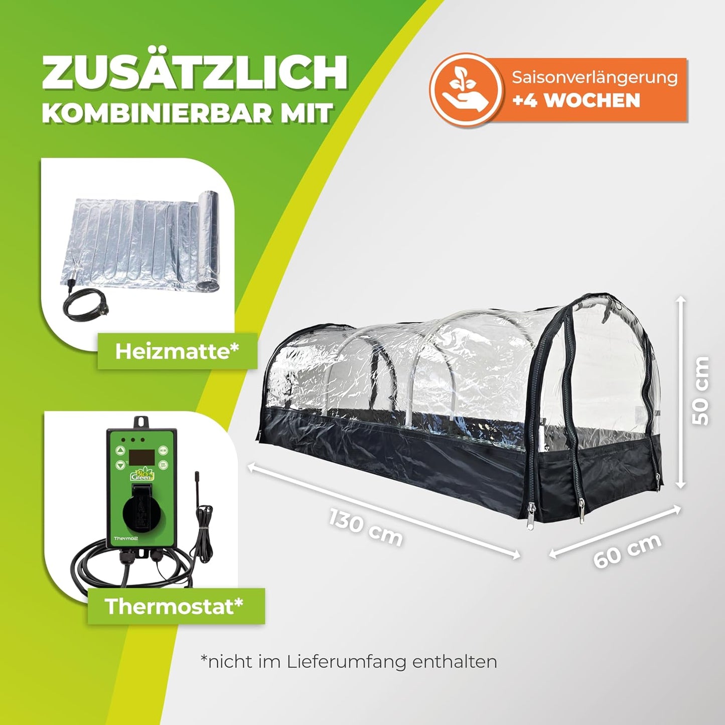 XXL Zimmergewächshaus mit Aluminiumrahmen