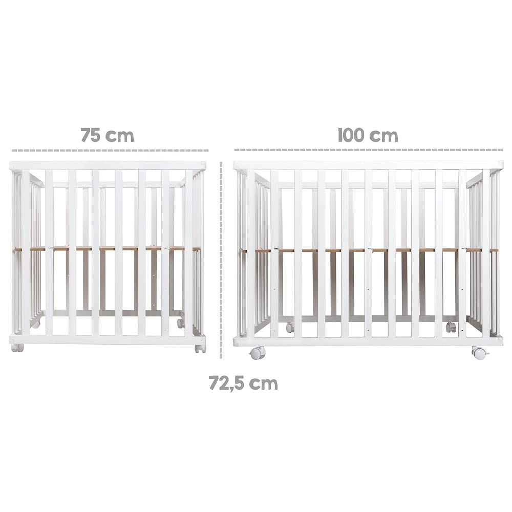 Laufgitter 100x75 Indibär, Weiss / Indibär