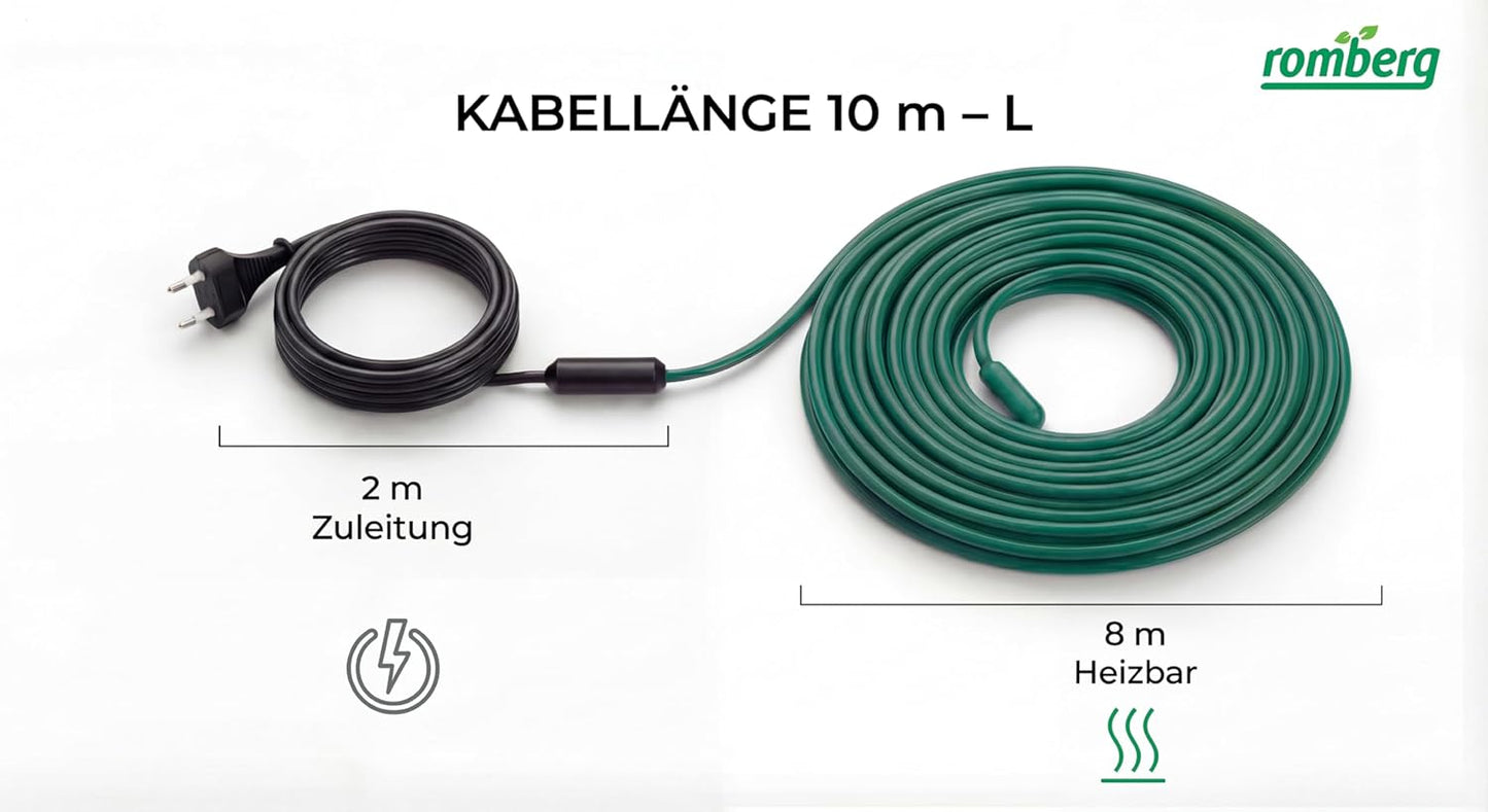 Pflanzenheizung Heizkabel, L — 10 m | 40 W