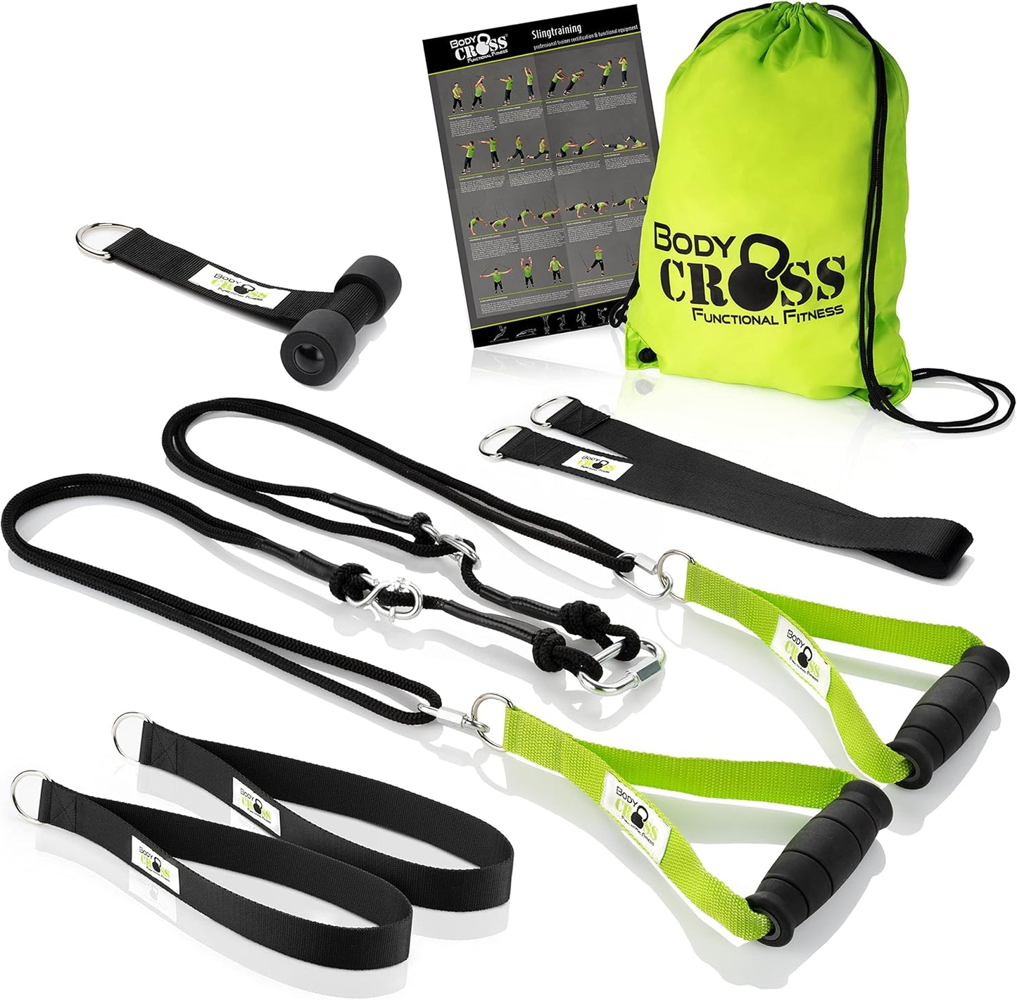 Sling Basic Schlingentrainer-Komplett-Set, Sling Basic Lime