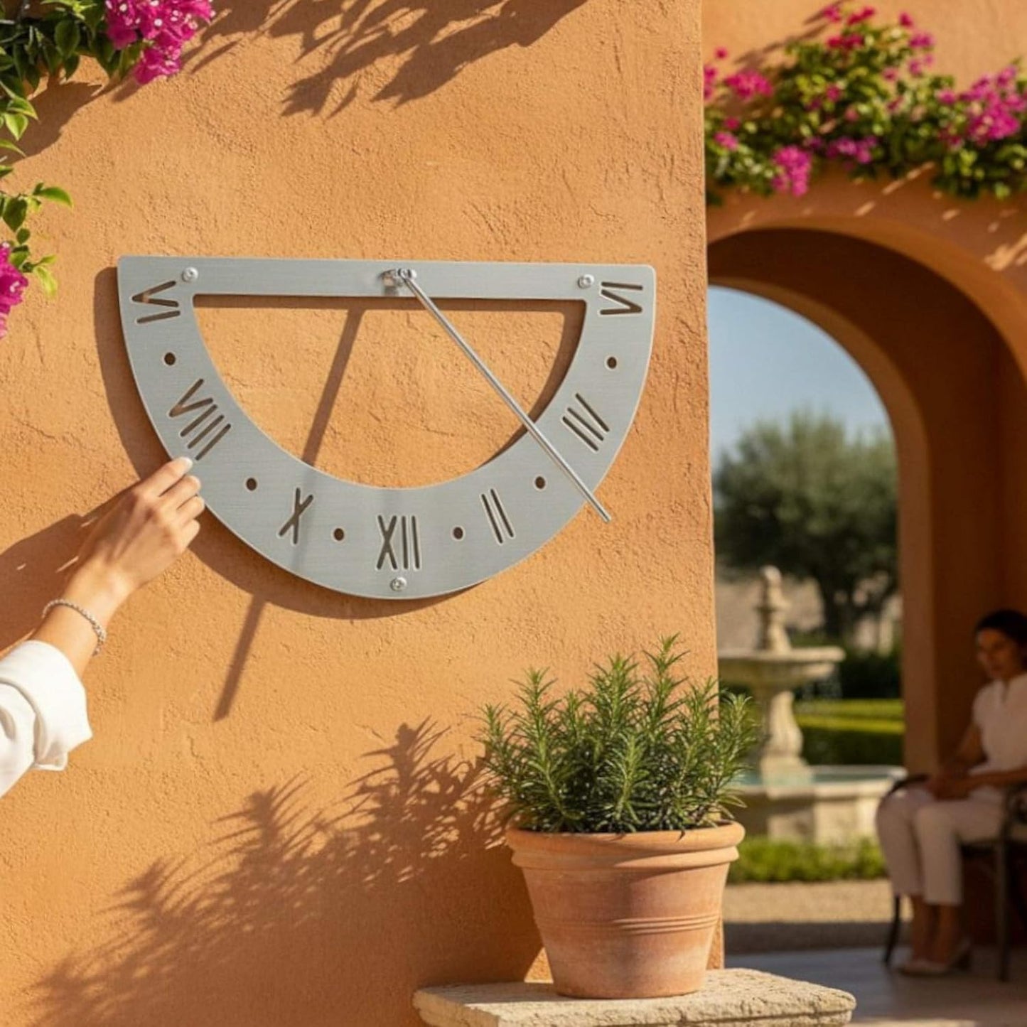 Wetterfeste Sonnenuhr für die Wand