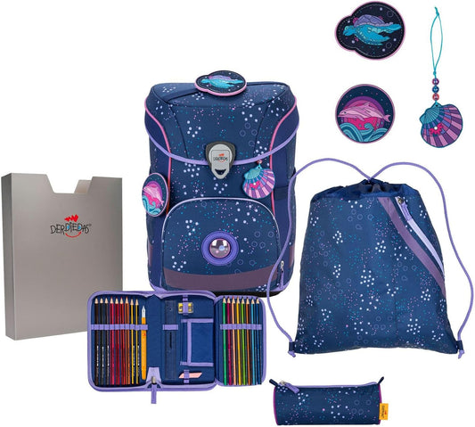 ErgoFlex Easy Schulranzen-Set, Deep Ocean