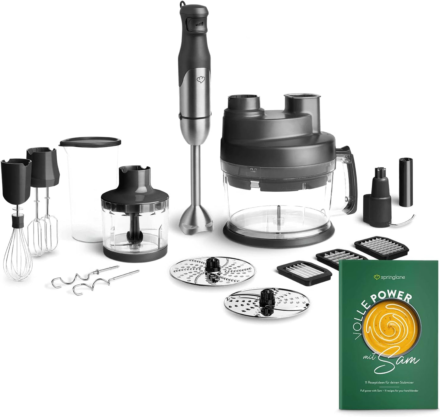 Stabmixer Set Sam inkl. Küchenmaschine, Sam inkl. Küchenmaschine