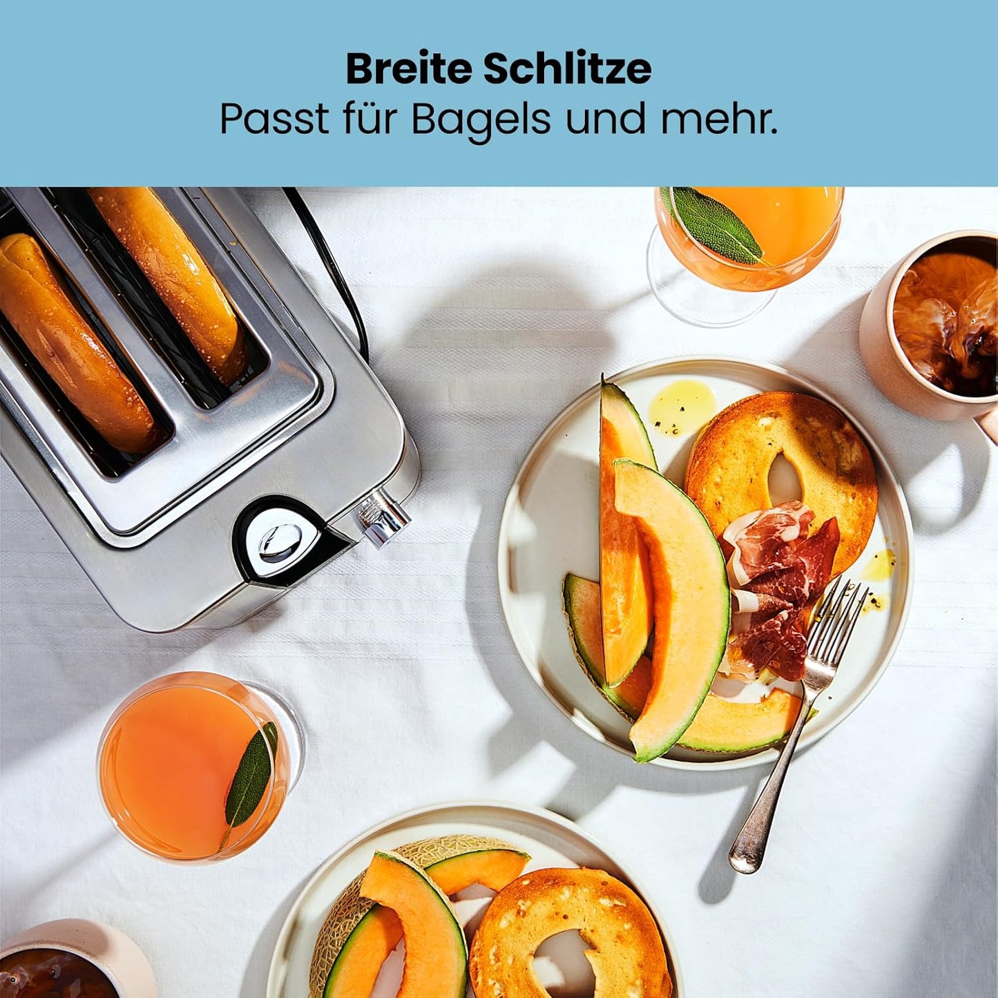 Toaster mit herausnehmbarer Krümelschublade