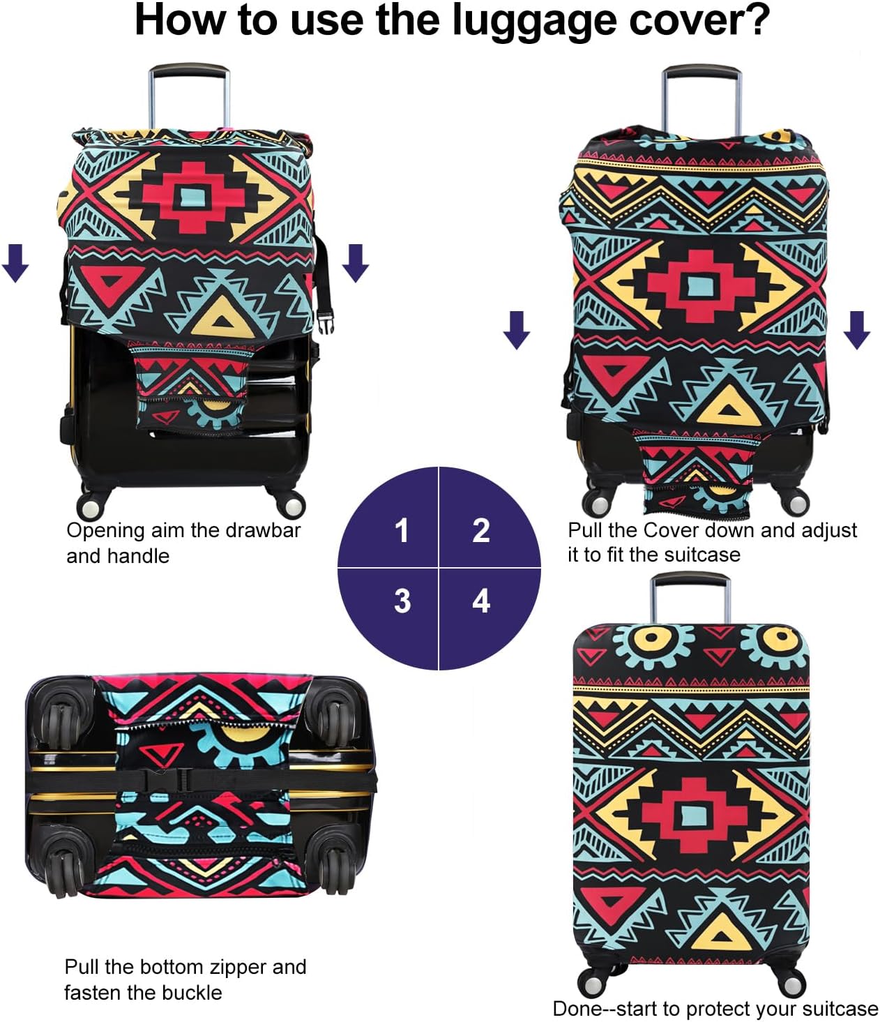 Reisegepäck-Schutzhülle, Böhmen S (Passend für 19 "-20" Trolley)
