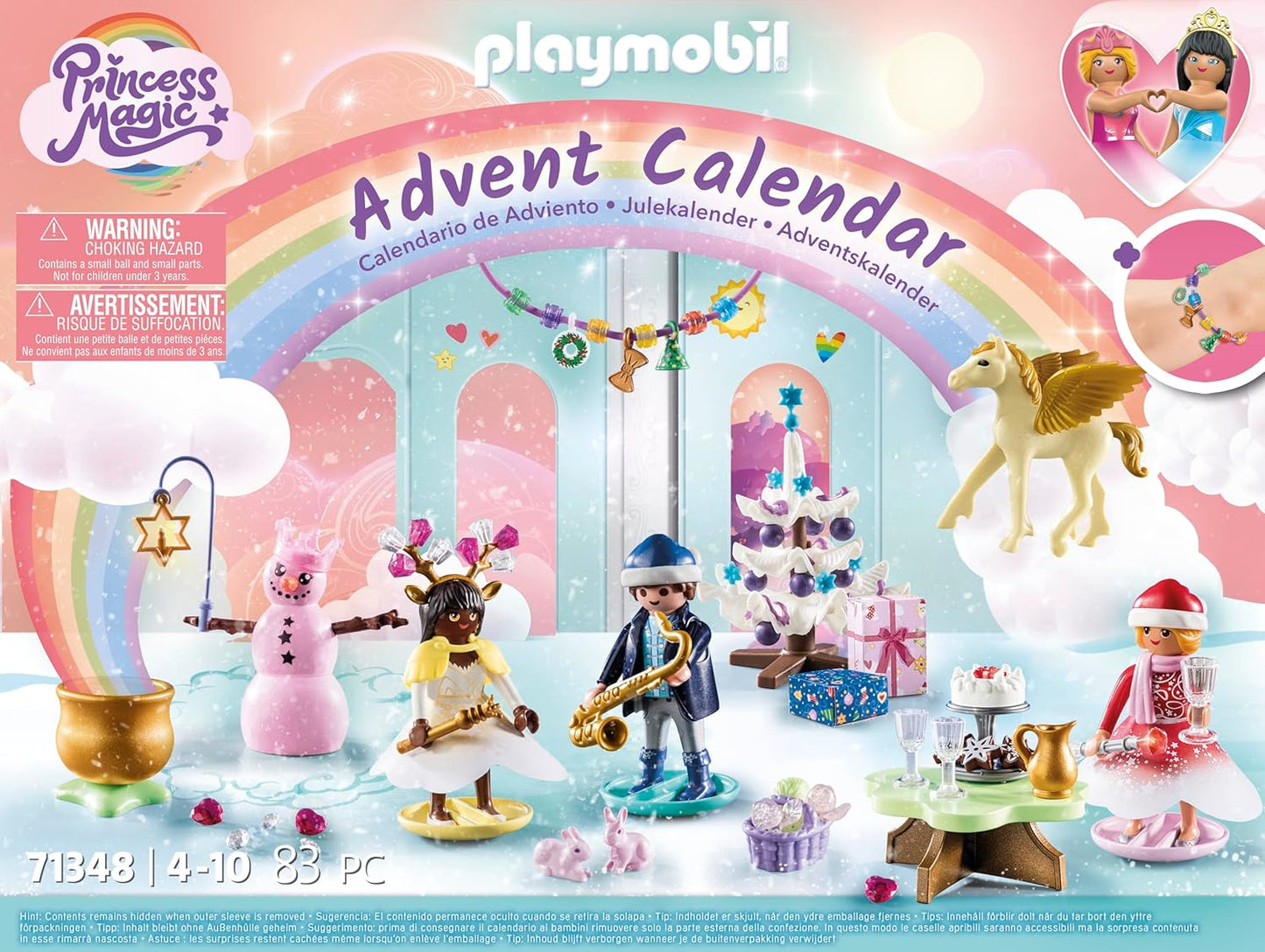 Weihnachtsfest unter dem Regenbogen, PLAYMOBIL 71348 Weihnachten unter dem Regenbogen Adventskalender