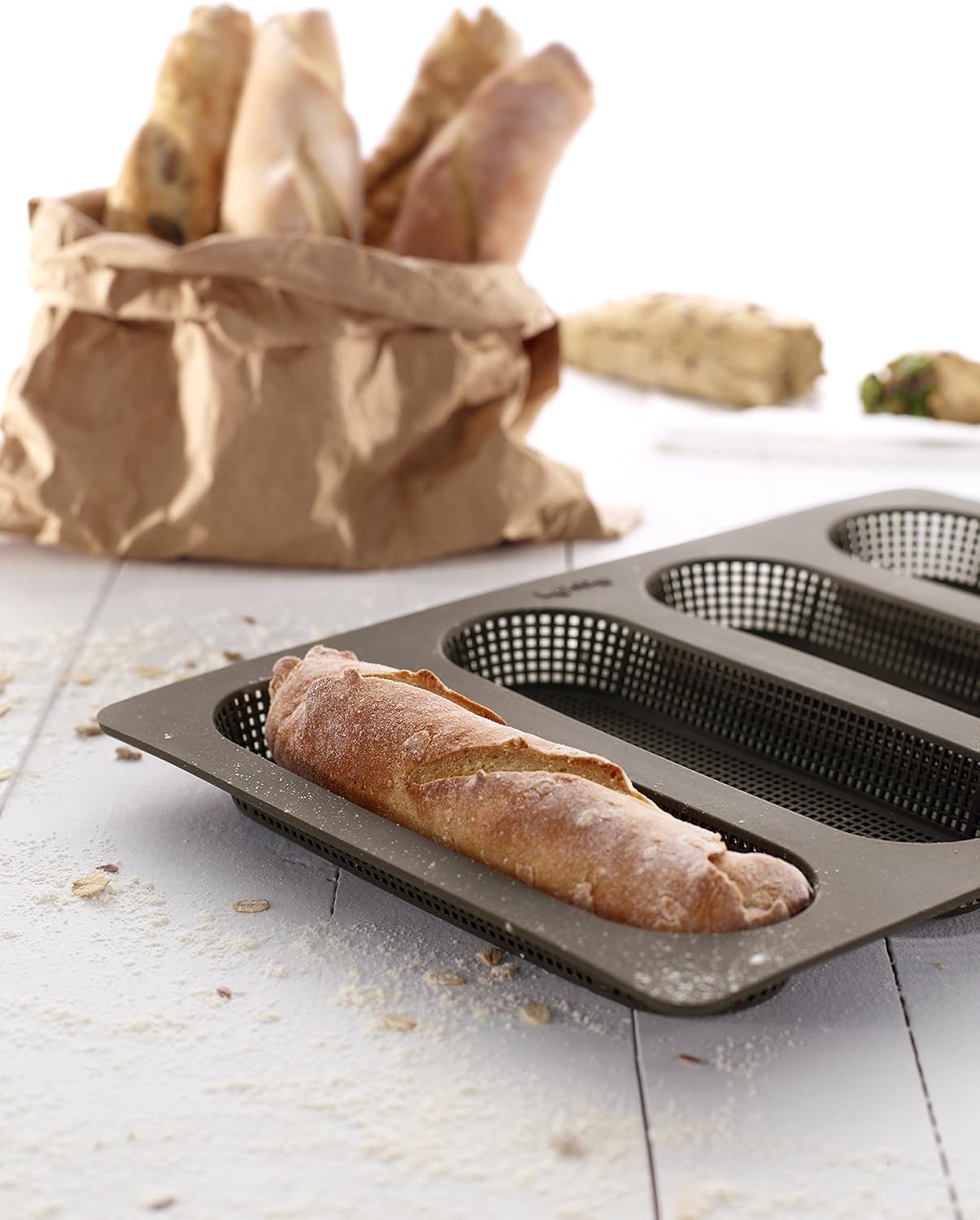 Brotbackset, Set Brotbackschale + Löffel + Baguetteform