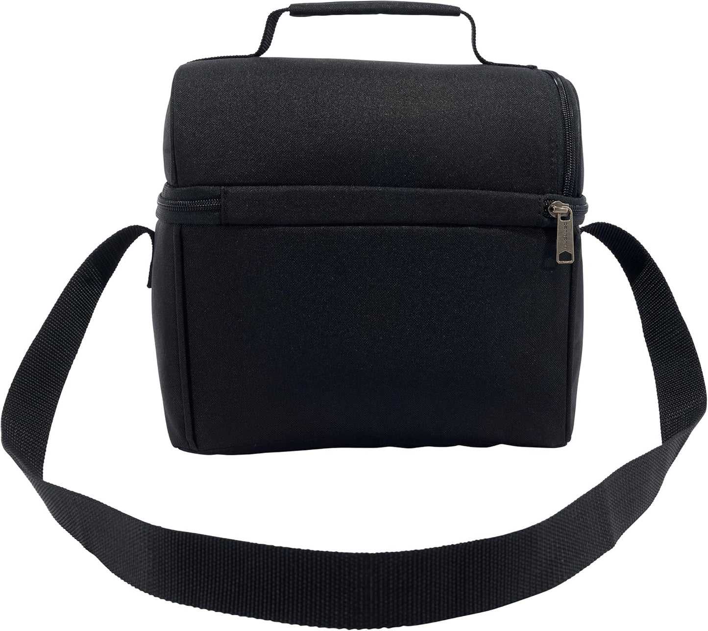 Isolierte Kühltasche mit Zwei Fächern, One Size (Pack of 1) Schwarz