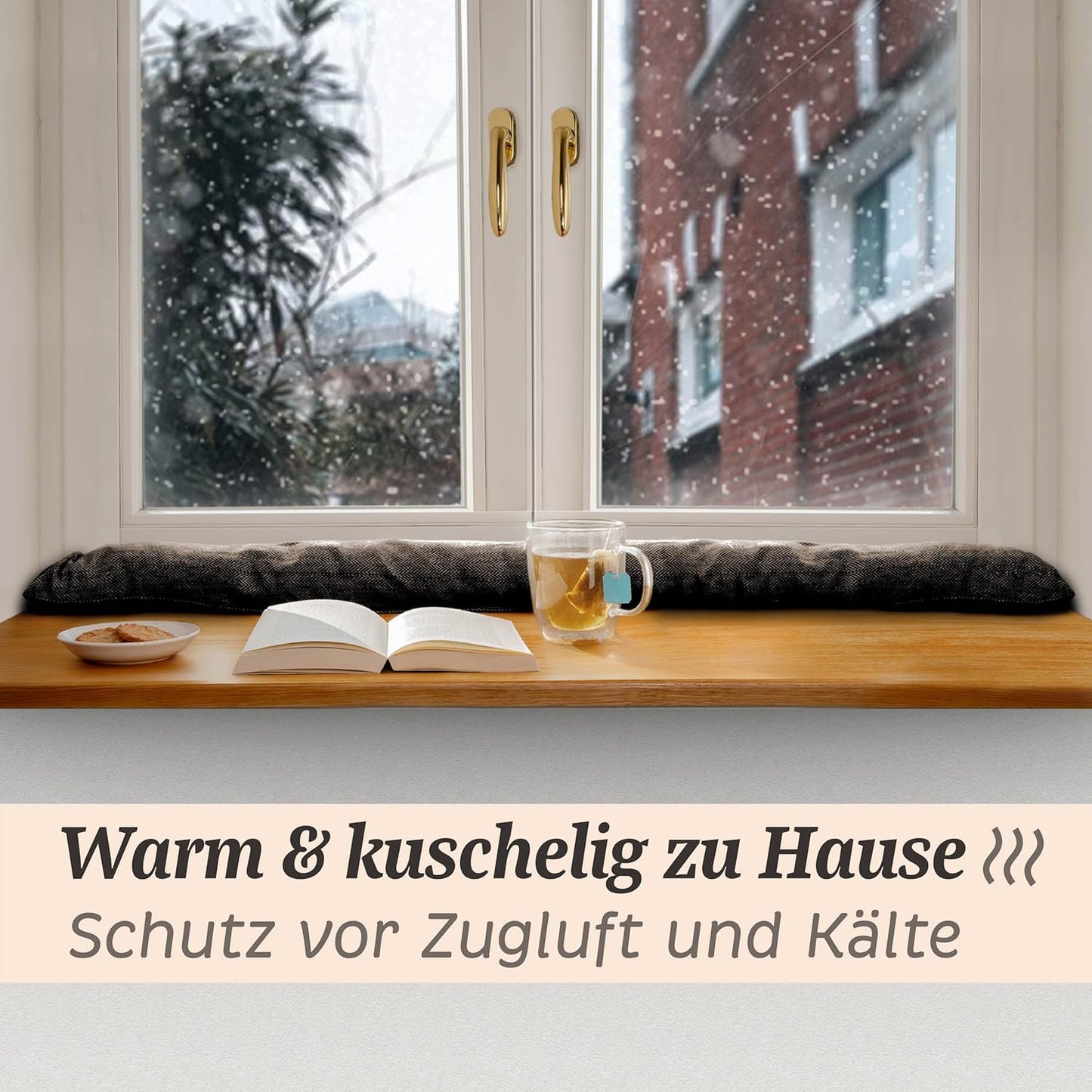 Zugluftstopper für Fenster und Türen (bis 120cm), 1