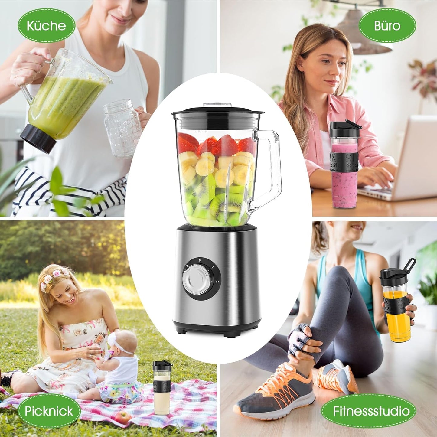 Standmixer mit Pulsfunktion
