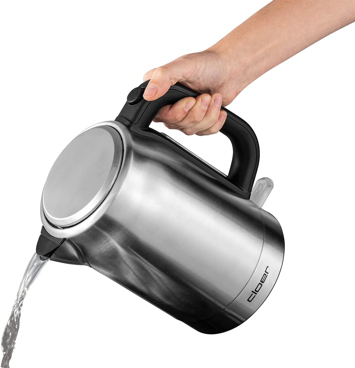 Edelstahl Wasserkocher 1,7L, Wasserkocher 1,7 Liter Edelstahl