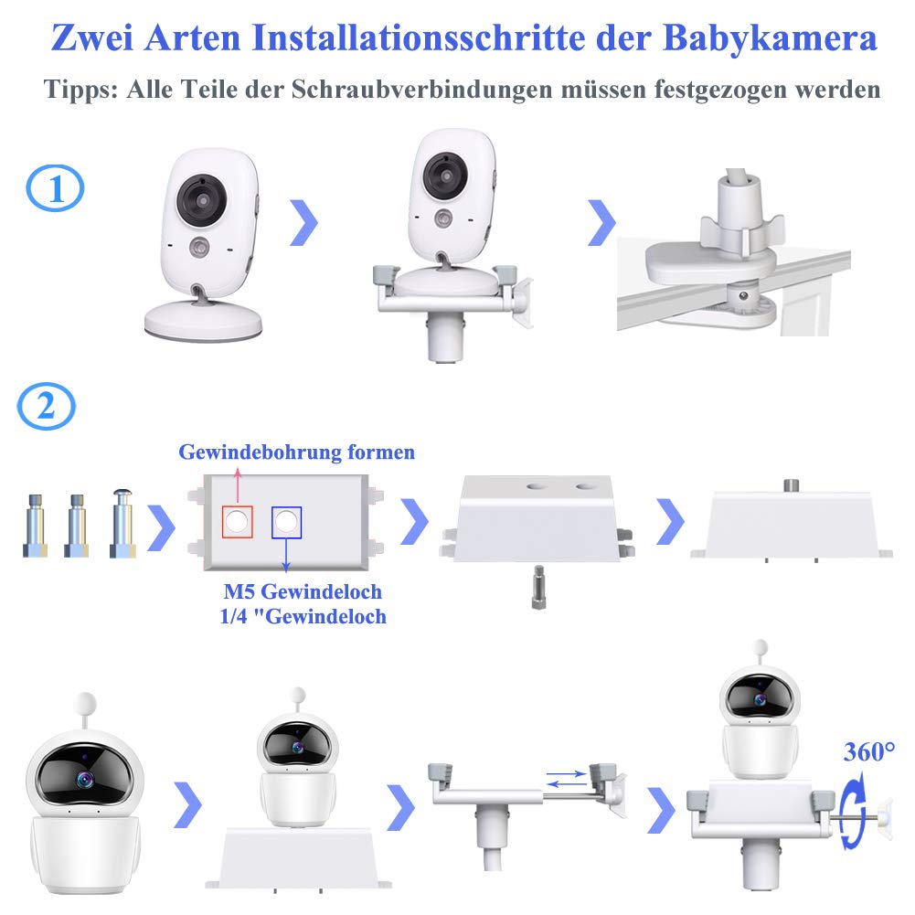 Babyphone Kamera-Halterung, 33 Zoll