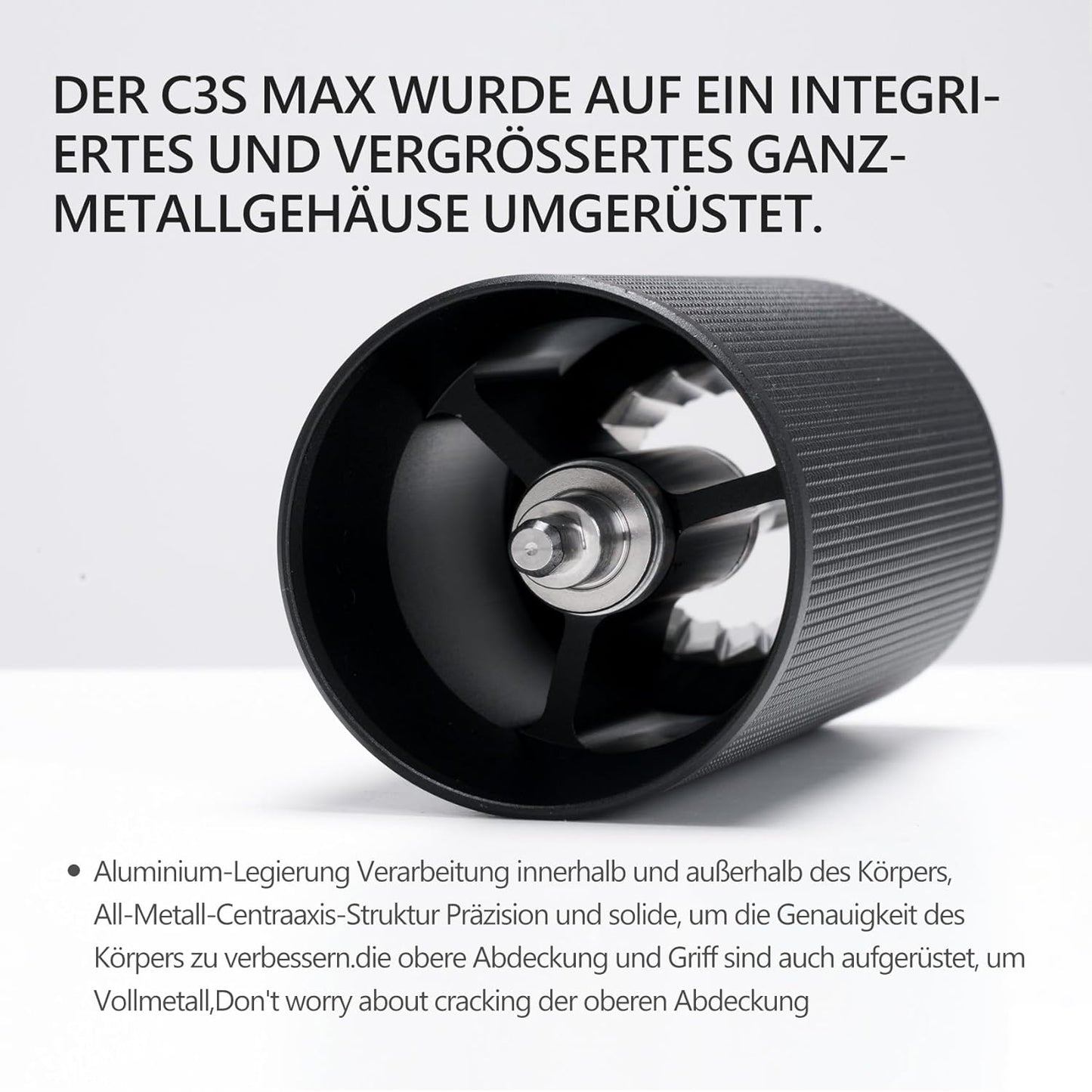 C3S Max Kaffeemühle mit Präzisionseinstellung, C3S Max Schwarz