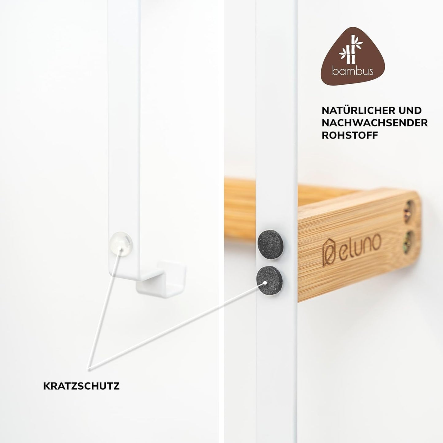 Tür-Handtuchhalter und Haken, Weiß