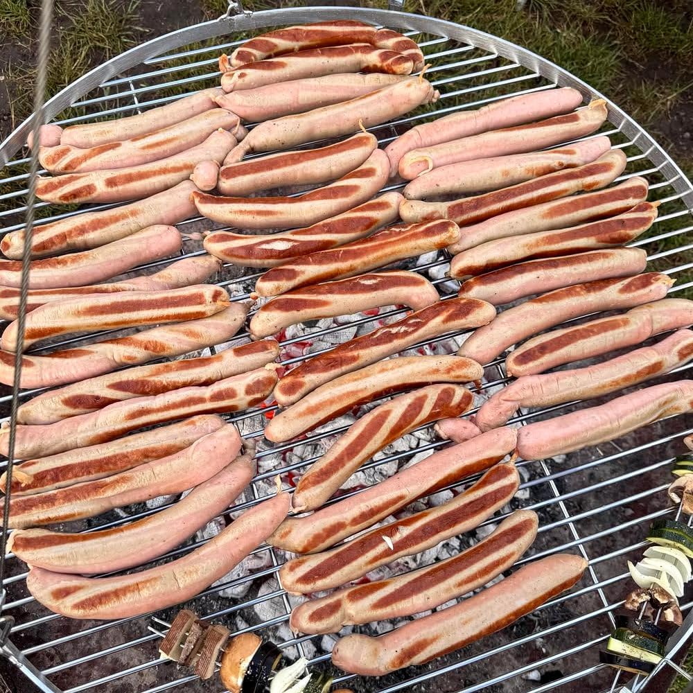 Runder Grillrost mit Seilaufhängung, Ø 80 cm
