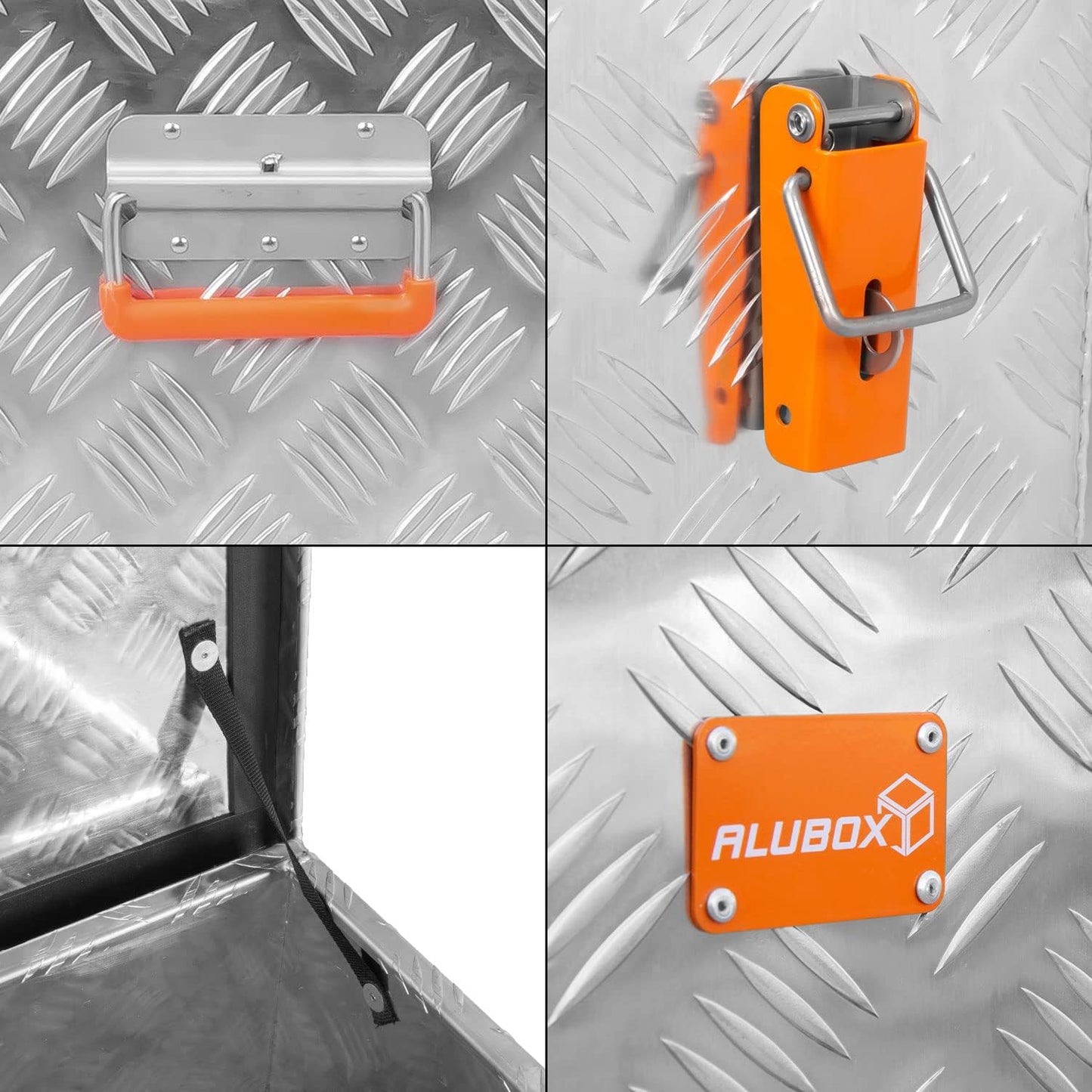 ABX-RL91 Riffelblech Werkzeugkiste aus Aluminium, 091 Liter