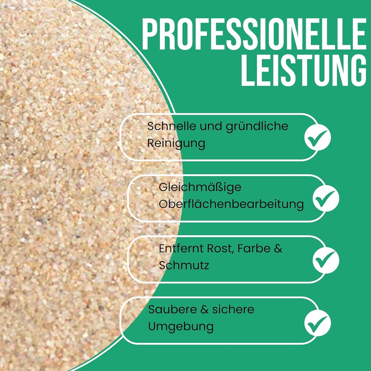 Sandstrahlgranulat Quarzsand 25kg (0,1-0,4 mm), 0,1-0,4
