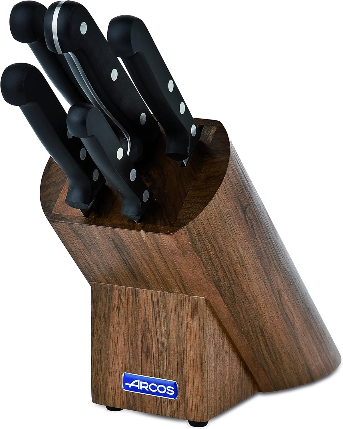 Serie Universal - 5-teiliges Messerset mit Kiefernholzblock