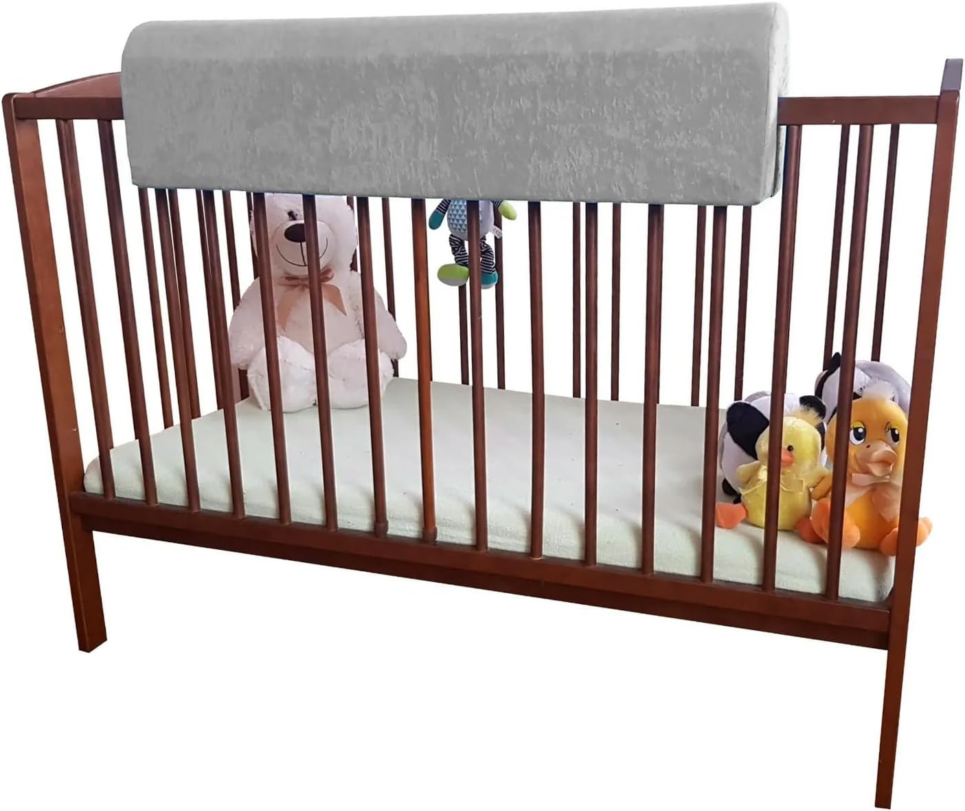 Bettkantenschutz für Kinderbetten, 100 cm Grau