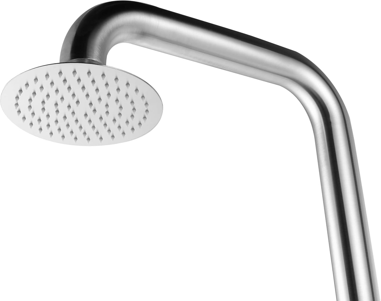 Outdoor Regenduschkopf & Handbrause 220 cm Edelstahl