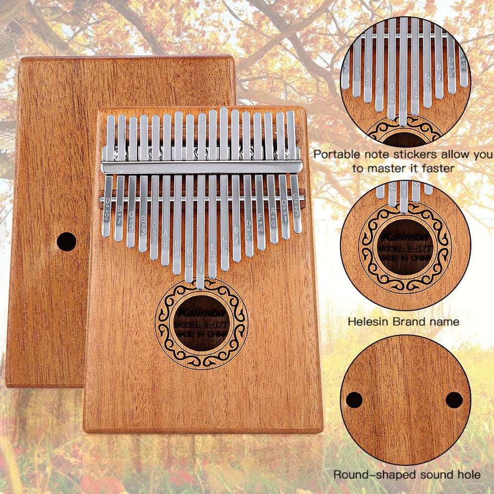 Kalimba 17-Tasten, Mahagoni