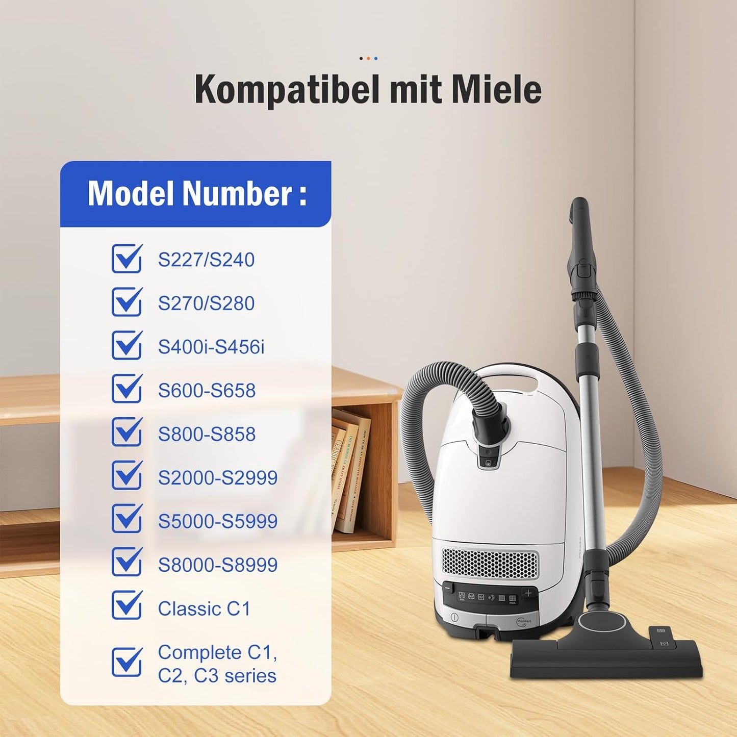 10 x Staubsaugerbeutel mit Abluft- und Motorschutzfilter, 10 Stück Staubsaugerbeutel