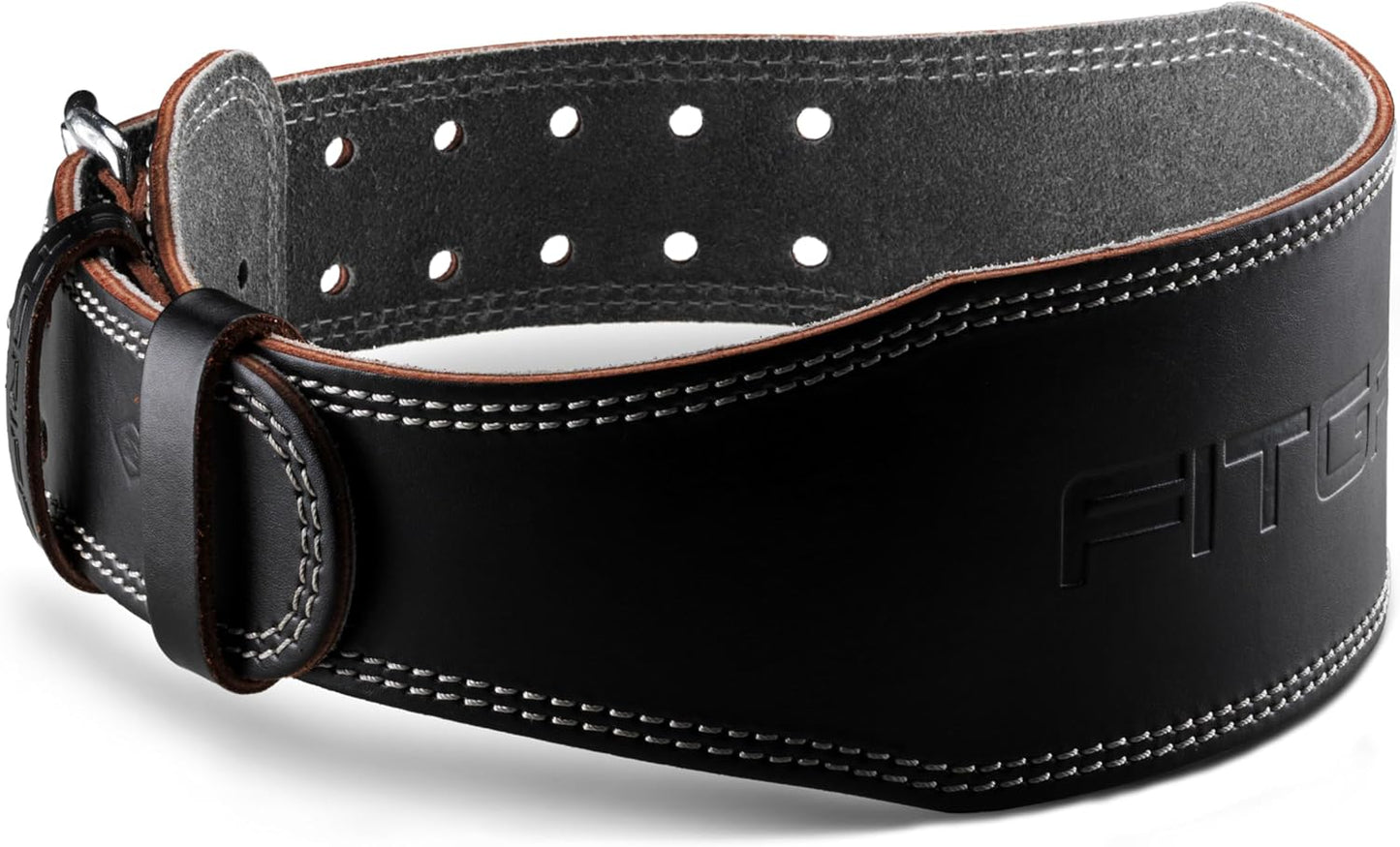 Gewichthebergürtel (65-89 cm Bauchumfang), 65 - 89cm Bauchumfang, Black (4 inch)