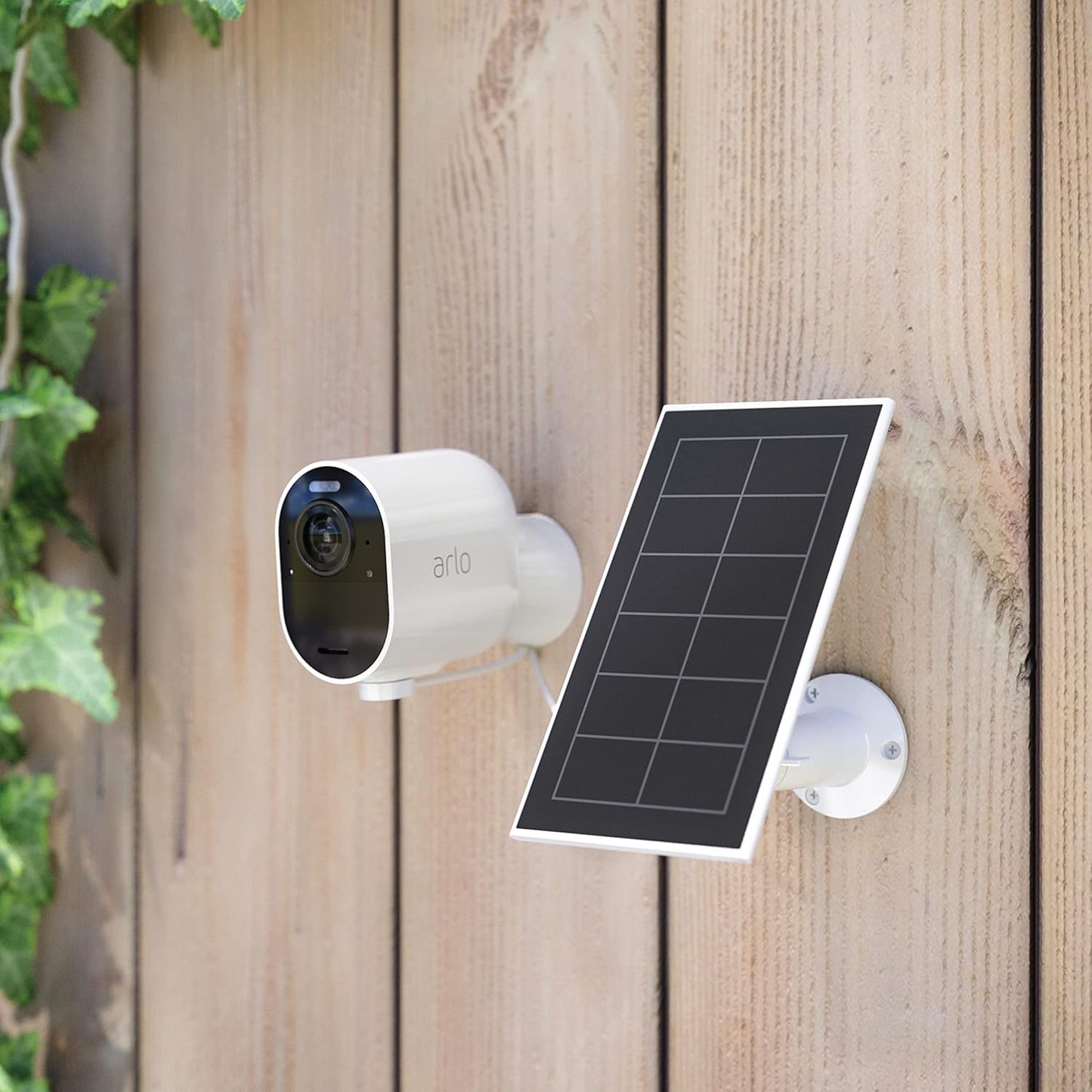 Solarpanel-Ladegerät für Überwachungskameras, Weiß Arlo Ultra 2 + Pro 5 + Go 2 Solar-Ladegerät