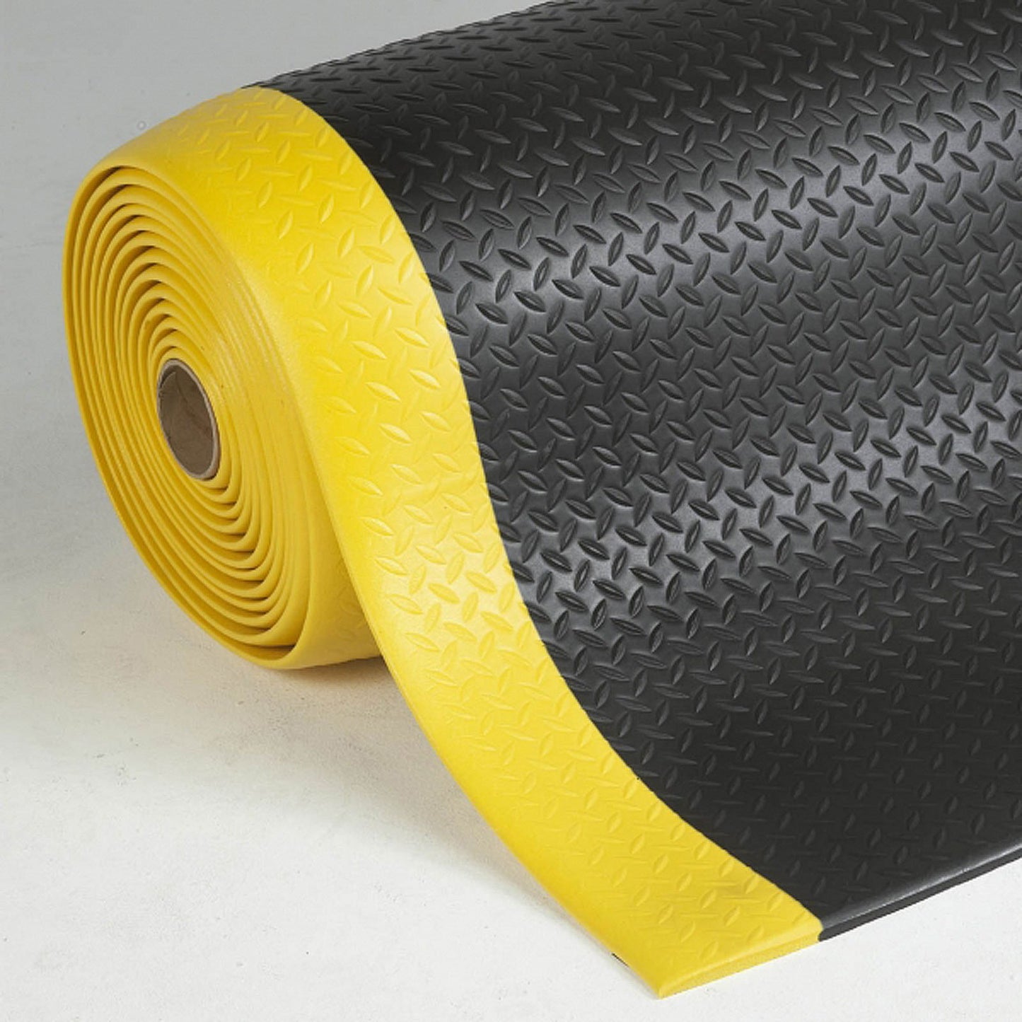 Anti-Ermüdungsmatte für Steharbeitsplätze, Schwarz-Gelb 120 x 1500 cm