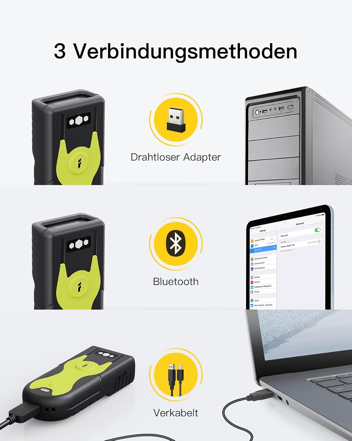 2D Barcode Scanner, 2D 1D QR