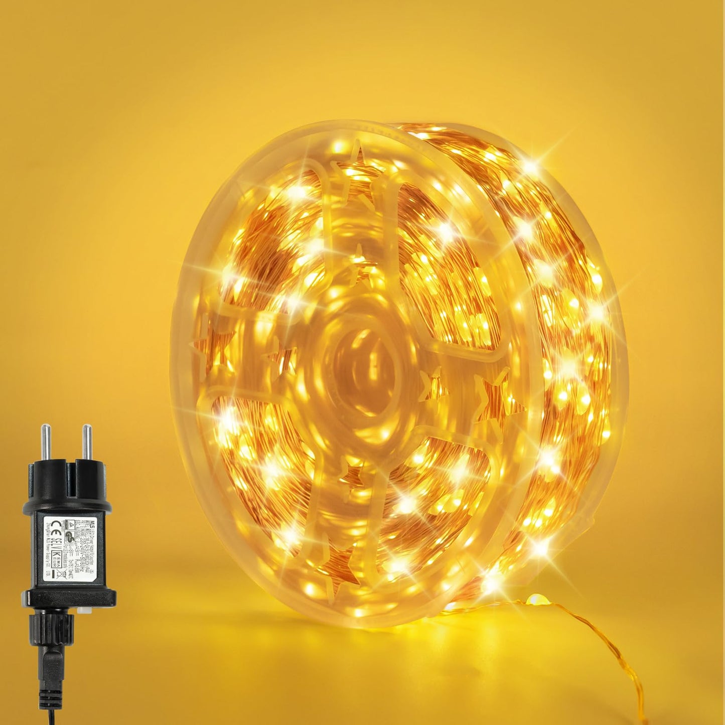 Lichterkette mit Memory Funktion, 20M Warmweiss