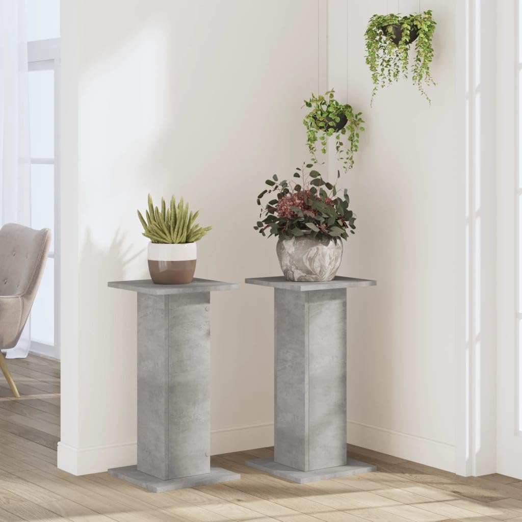 Pflanzenständer Set, Betongrau 30 x 30 x 60 cm
