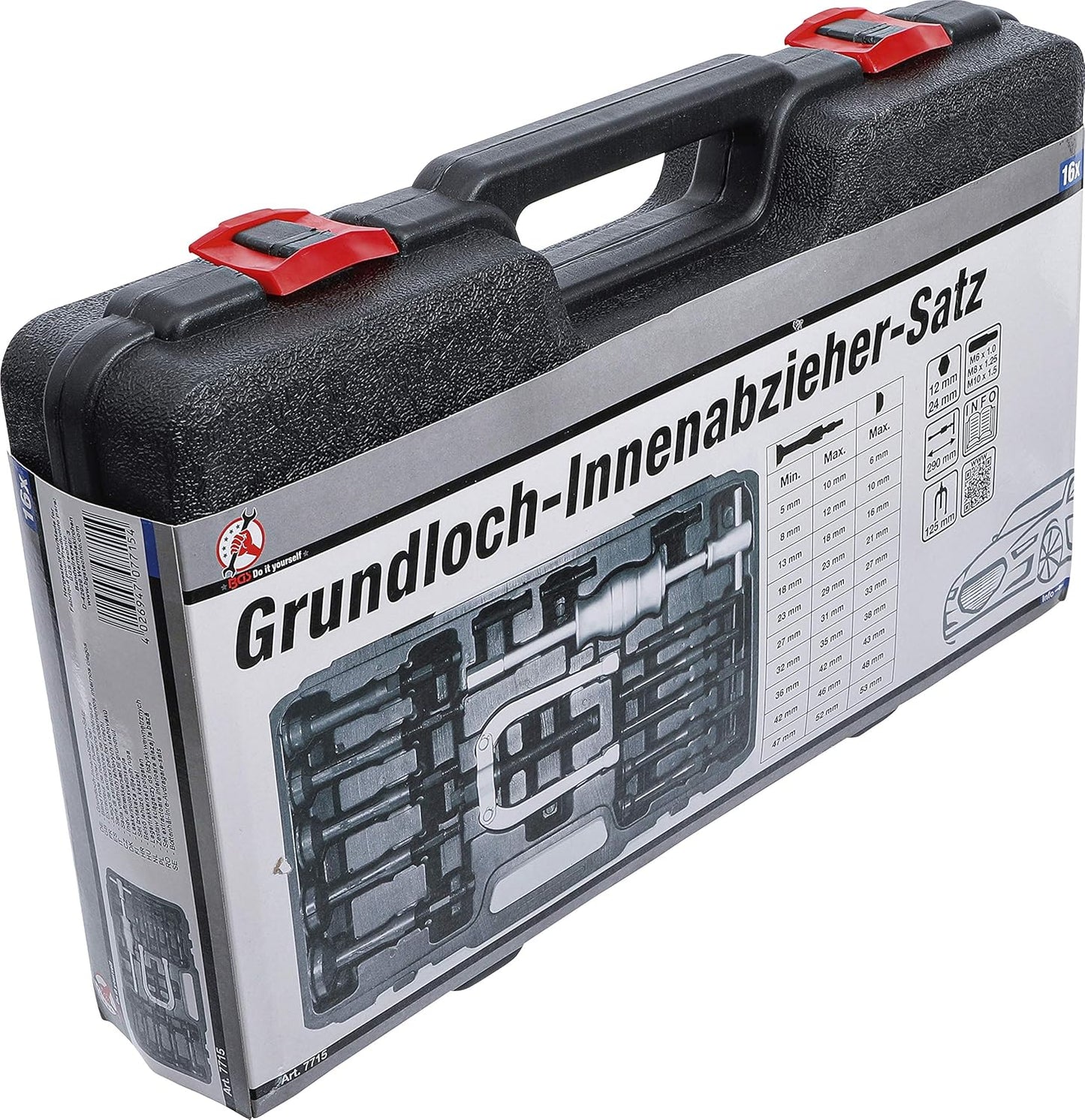 Grundloch-Innenabzieher-Satz 16-tlg., 16-tlg.