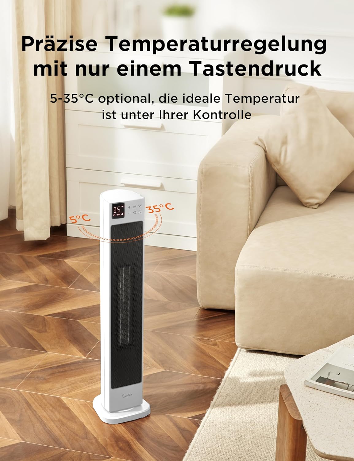 NTH20-22GR Keramik-Heizlüfter, 76cm-Keramik Heizlüfter