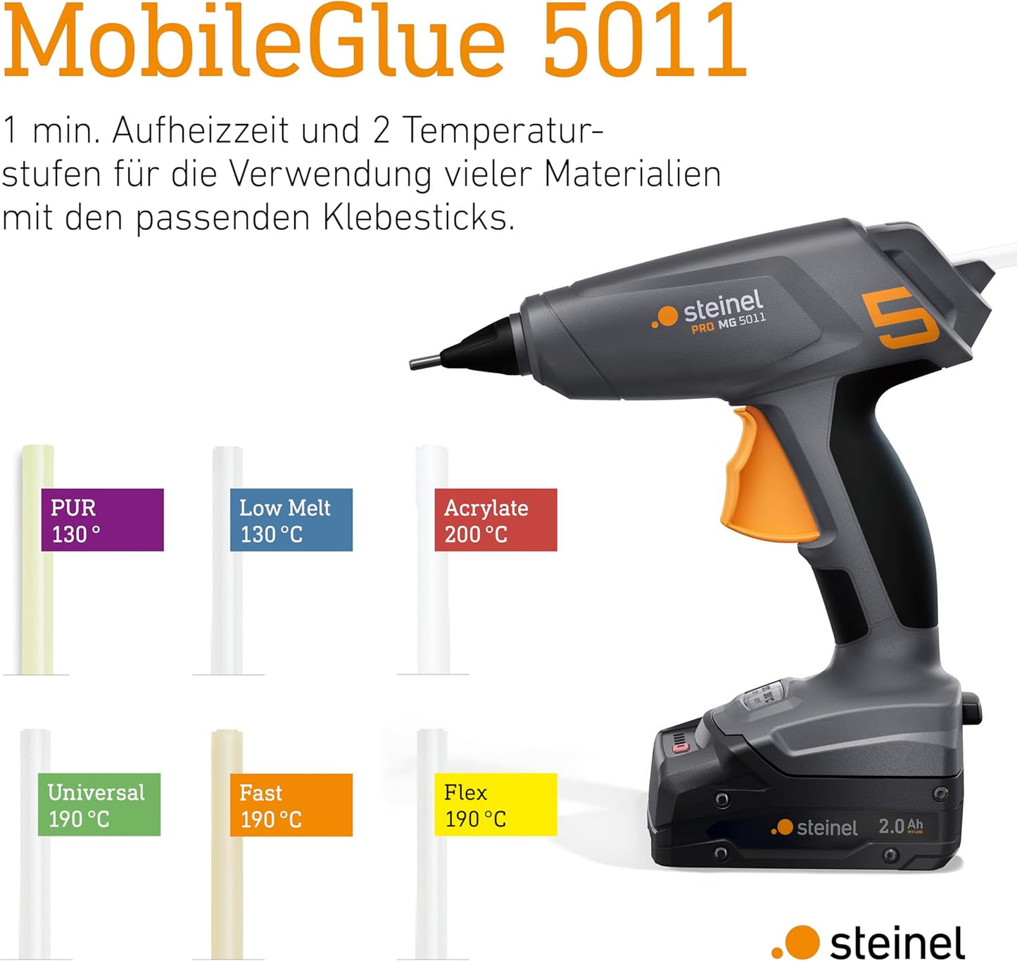 Akku-Heissklebepistole - MobileGlue 5011, ohne Akku