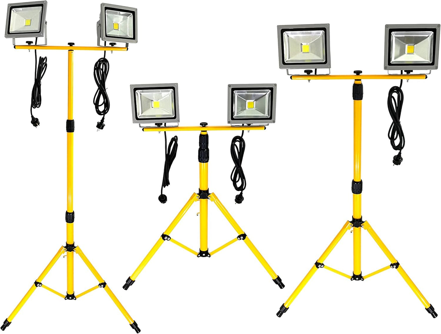 LED Baustrahler-Set G1504, 2x 20 Watt 6000k Tageslichtweiss