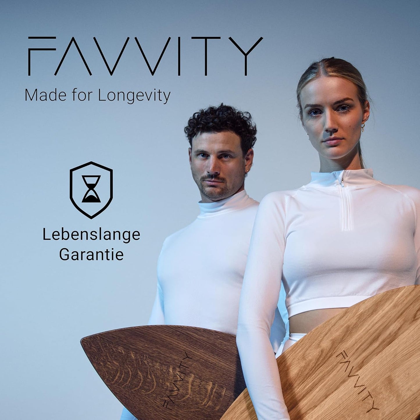 Eichenholz Balance Board, Flow Walnuss