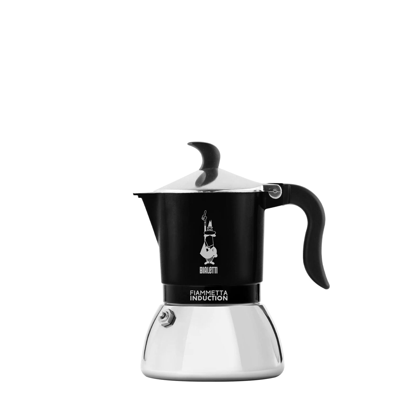 Fiammetta Induktions Kaffeemaschine, Schwarz, 2 Tassen