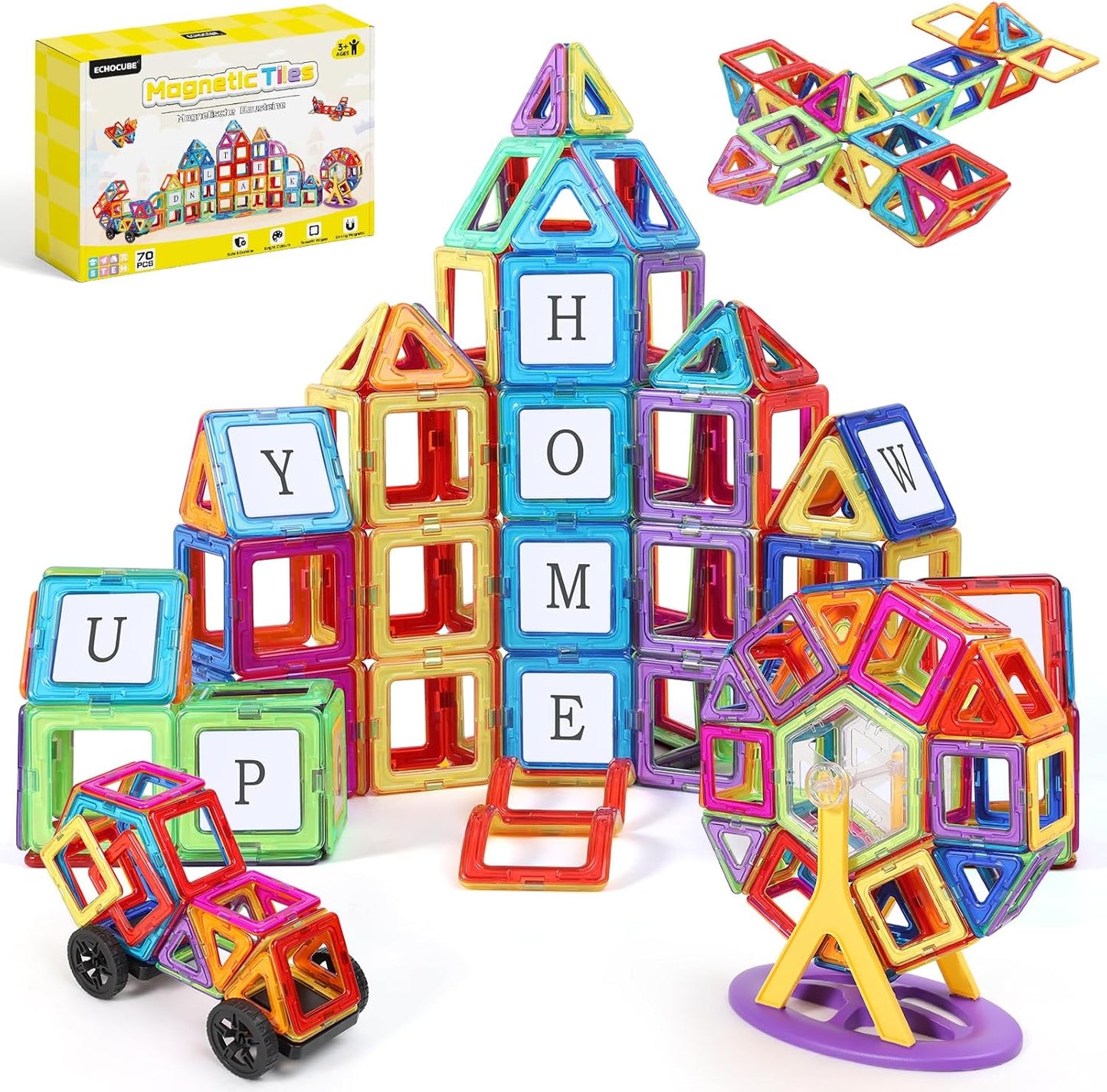Magnetische Bauklötze Set, 4 centimètres